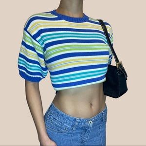 Striped knitted tshirt